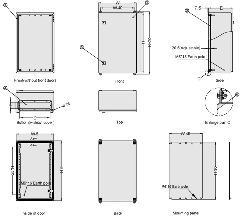 Main dimensions